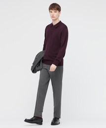 UNIQLO | エクストラファインメリノブレンドニットポロシャツ(ニット/セーター)