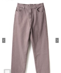 GRL | フラッシャー付きカラーデニムストレートパンツ / ダークピンク S(その他パンツ)