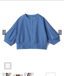 GRL | ワッフルドロップショルダーショート丈カーディガン［dh1157］(カーディガン/ボレロ)