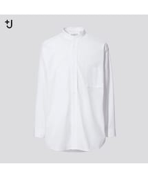 UNIQLO | スーピマコットンオーバーサイズスタンドカラーシャツ size L(シャツ/ブラウス)
