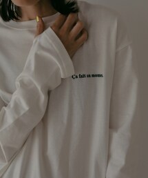 ETRE TOKYO | メッセージロンT(Tシャツ/カットソー)