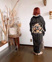 帯　used | かわいい刺繍の帯。(和装小物)