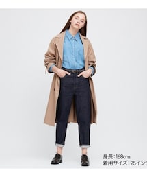 UNIQLO | スラウチテーパードアンクルジーンズ（丈標準64cm）(デニムパンツ)