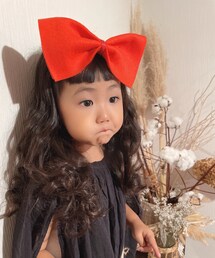 まじょこさんのリボン | 100均のフェルトを紐で束ねただけ。🤭(ヘアバンド)