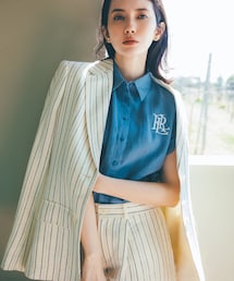 LAUREN RALPH LAUREN | リネン ショートスリーブ シャツ(シャツ/ブラウス)