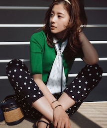 JUSGLITTY | スカーフ付ワイドリブニット(ニット/セーター)