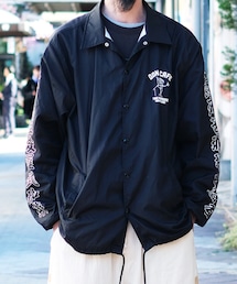 TINY PARADISE COFFEE | TINY PARADISE COFFEE と石塚啓次氏のYOI YOI GIONとのコラボコーチジャケット。(ナイロンジャケット)