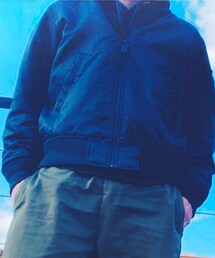 UNIQLO | MA-1ブルゾン　¥4990(MA-1)