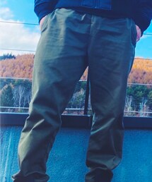 GU | シェフパンツ　Olive ¥1690(チノパンツ)