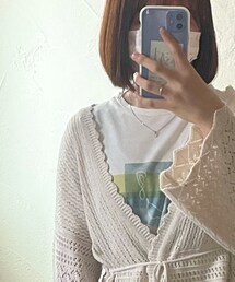Samansa Mos2 blue | Tシャツ/カットソー