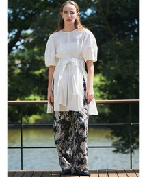 ELENDEEK | シェイドフラワーリラックスパンツ(その他パンツ)