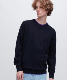 UNIQLO | ウォッシャブルコットンクルーネックセーター(ニット/セーター)