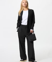 UNIQLO | タックワイドパンツ(スラックス)