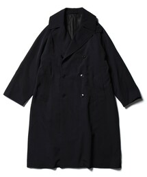COMOLI | 19ss ウールギャバダブルブレステッドコート size2 Navy(トレンチコート)