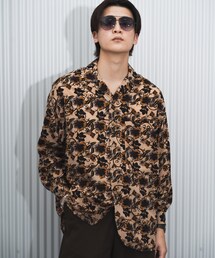 INTERPLAY | 【INTERPLAY】オープンカラー オーバーサイズ シャツ「2」総柄(シャツ/ブラウス)