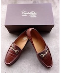 CASTELLANO |  CASTELLANO クロコ型押し ビットローファー [COLOR・Brown] [size・EU41](Loafers)