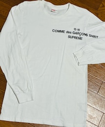 Supreme | Supreme / Comme des Garcons SHIRT Logo L/S Tee S 〔15aw〕(Tシャツ/カットソー)