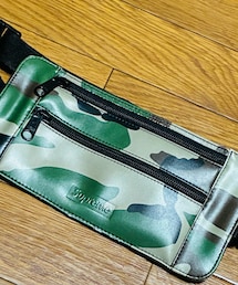 Supreme  | Supreme Leather Waist/Shoulder Pouch Woodland Camo 〔19ss〕(ショルダーバッグ)