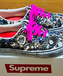 VANS | Supreme × Mike Kelley × Vans Era "Black" 27 〔26ss〕(スニーカー)