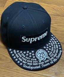 Supreme | Supreme Undisputed Box Logo New Era 73/8 navy 〔21aw〕(キャップ)