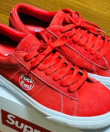 VANS | Supreme / Vans Skate Sid "Red" 27 〔24ss〕(スニーカー)