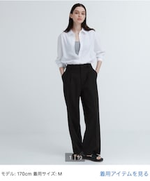 UNIQLO | タックワイドパンツ(その他パンツ)