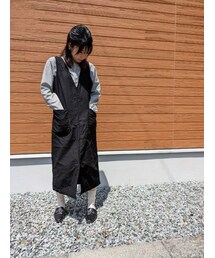 Samansa Mos2 blue | ジャンパースカート