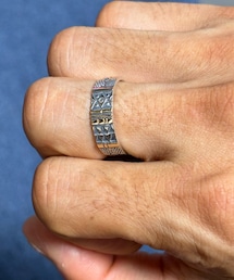 Norbert Peshlakai | Norbert Peshlakai(ノーバートペシュラカイ) 14K リング　スタンプワーク　#19.5 Sandia購入　47300円(リング)