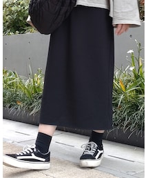 UNIQLO | 　ストレッチダブルフェイスナロースカート(スカート)