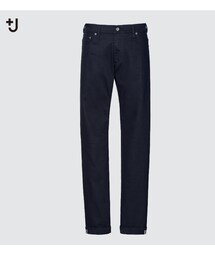UNIQLO | +Jｾﾙﾋﾞｯｼﾞｽﾘﾑﾌｨｯﾄｽﾄﾚｰﾄｼﾞｰﾝｽﾞ(デニムパンツ)