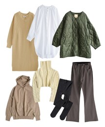 e-zakkamania stores | 2023年新春福袋 とにかく着まわせるシンプルコーデセット〜人気アイテム7点入り！〜　Bセット(福袋/福箱)