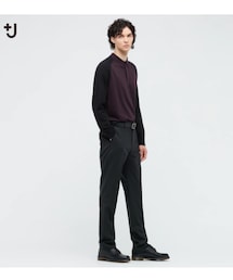 UNIQLO | ウールパンツ セットアップ可能 / 82 / DARK GRAY(スーツパンツ)