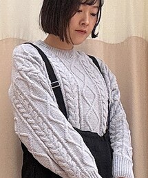 Samansa Mos2 blue | ニット/セーター