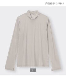 GU | シアーハイネックT (Tシャツ/カットソー)