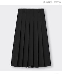 GU | プリーツAラインミディスカート　Sサイズ(スカート)