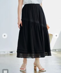 COHINA | レーストリムスカート　short(スカート)