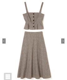 GRL | グレンチェックビスチェメスカートセットアップ［nr309］(ワンピース)