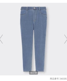 GU | スーパーストレッチデニムクロップドレギンスパンツ　Sサイズ(デニムパンツ)