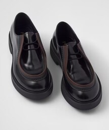 PRADA | ダイアパソン オペークブラッシュドレザー レースアップ シューズ(モカシン/デッキシューズ)