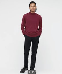 UNIQLO | エクストラファインメリノモックネックセーター:3XL(ニット/セーター)
