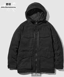 UNIQLO | ハイブリッドダウンオーバーサイズパーカ:XL(ダウンジャケット/コート)