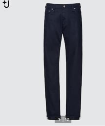 UNIQLO | セルビッジ　スリムフィットストレートジーンズ:32(デニムパンツ)