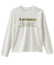 パシオス | ロゴ刺繍プルオーバー(M ホワイト)(Tシャツ/カットソー)