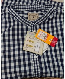 しまむら | colopucaギンガム切り替え105(3L 中紺 572-0349)(シャツ/ブラウス)