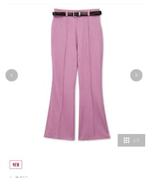 しまむら | ベルト付きフレアパンツ (パープル 209/M 品番525-2588)(パンツ)