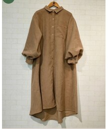 toblossom | 細めコーデュロイシャツワンピース(シャツワンピース)