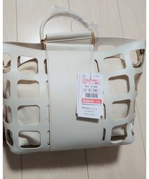 しまむら | 合皮カットワーク2WAY(濃白　343-1539)(バッグ)