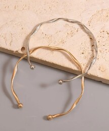 SHEIN | ツイスト カフバングル 2個セット 179円(バングル/リストバンド)