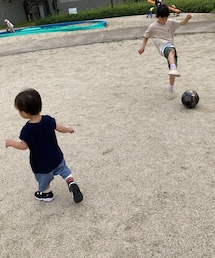 サッカー⚽️少女🧒と👶 | その他
