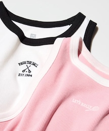 UNIQLO | GIRLS リブブラトップ/アメリカンスリーブ  01 OFF WHITE KIDS 150cm(タンクトップ)